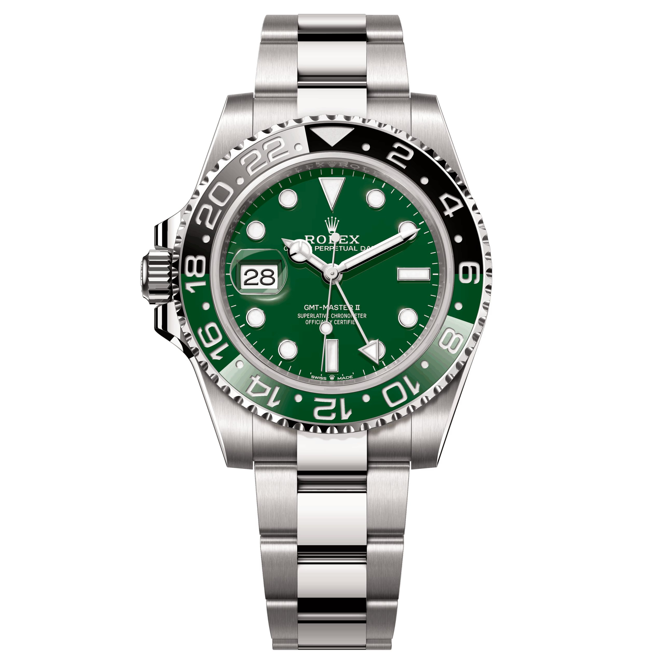ロレックス 腕時計 GMTマスター Ⅱ オイスターブレス 40mm WG 126729VTNR