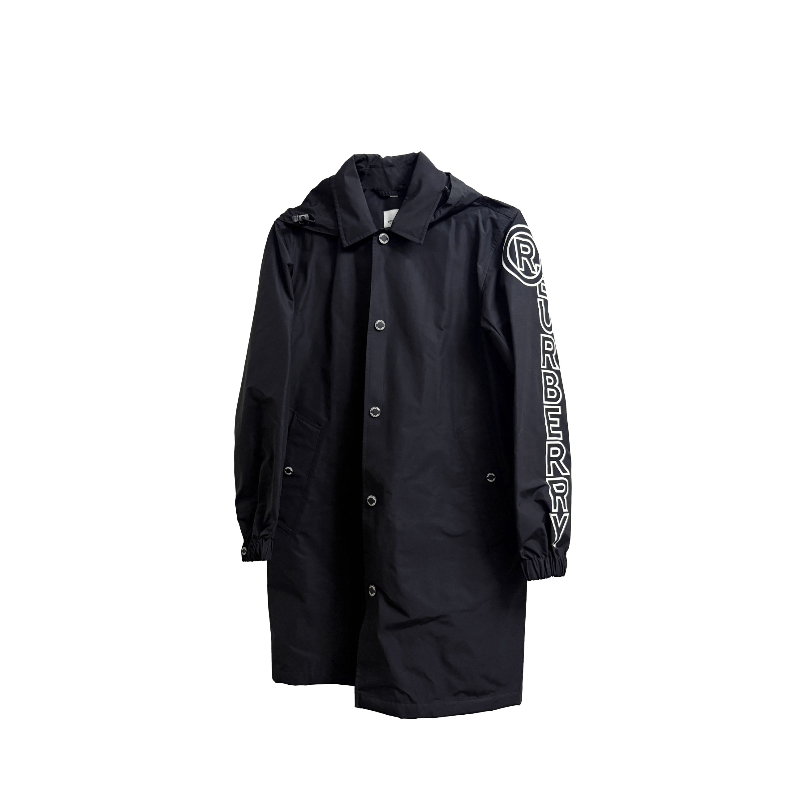 バーバリー ステンカラーコート 黒