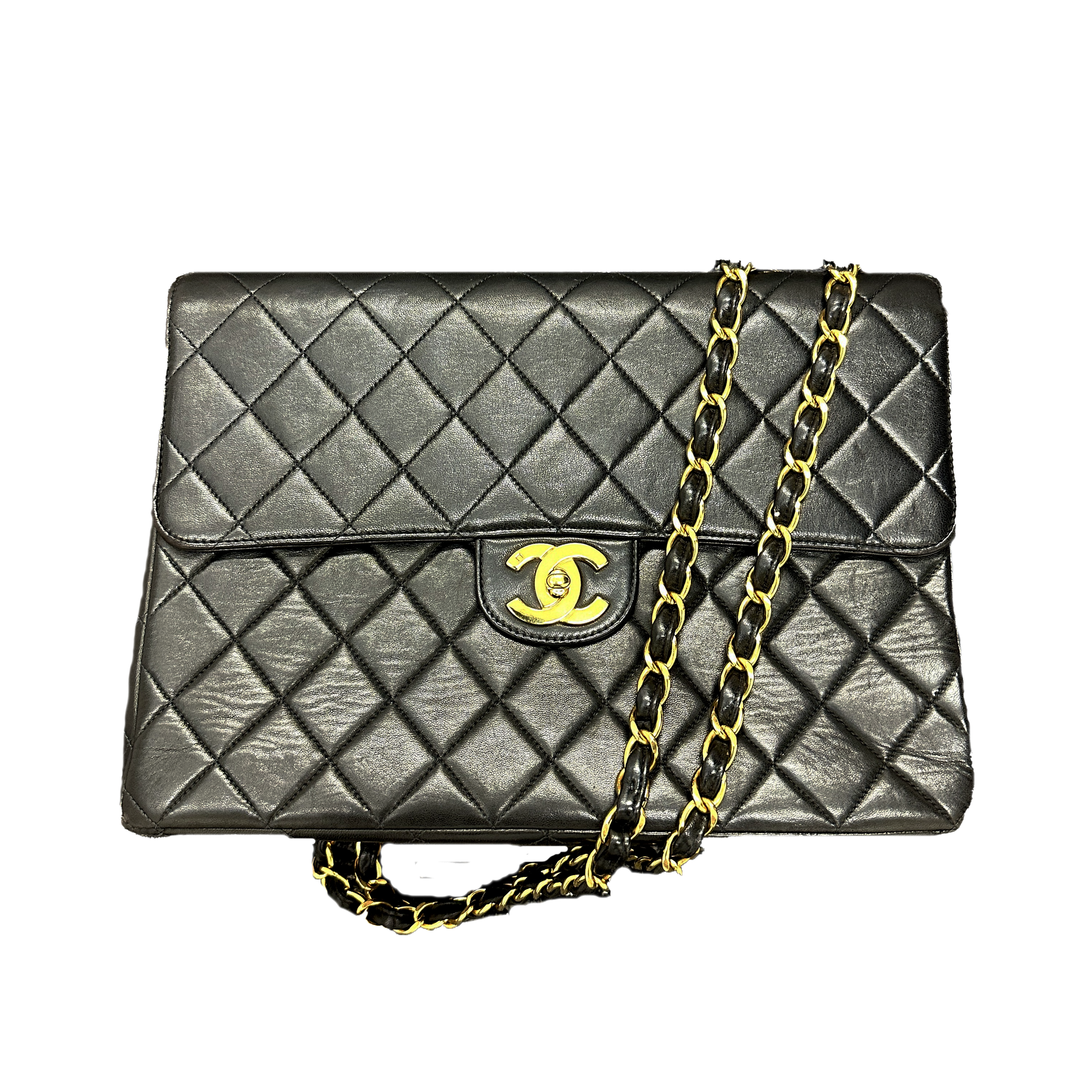 シャネル デカマトラッセ チェーンショルダーバッグ 黒 | ブランド品  