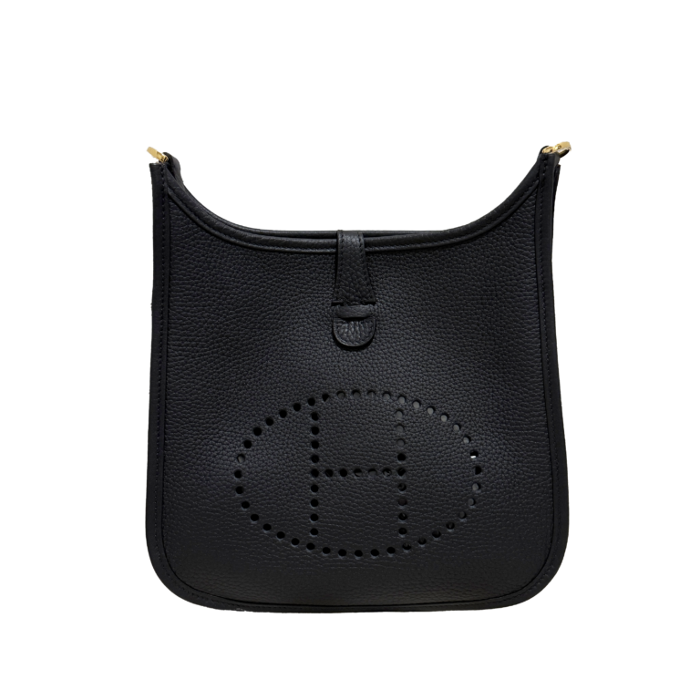 エルメス　エブリン23　ノワール　ゴールド金具　G刻印